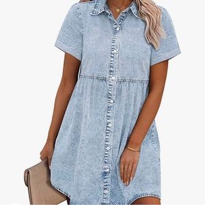 Amazon light denim jean dress